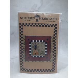 Stitches From The Heartland Cross Stitch Pattern Birds Bees Flowers Trees Vtg